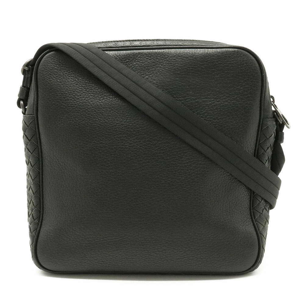 BOTTEGA VENETA Intrecciato Shoulder Bag Black